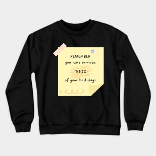 Friendly reminder - Yellow Crewneck Sweatshirt